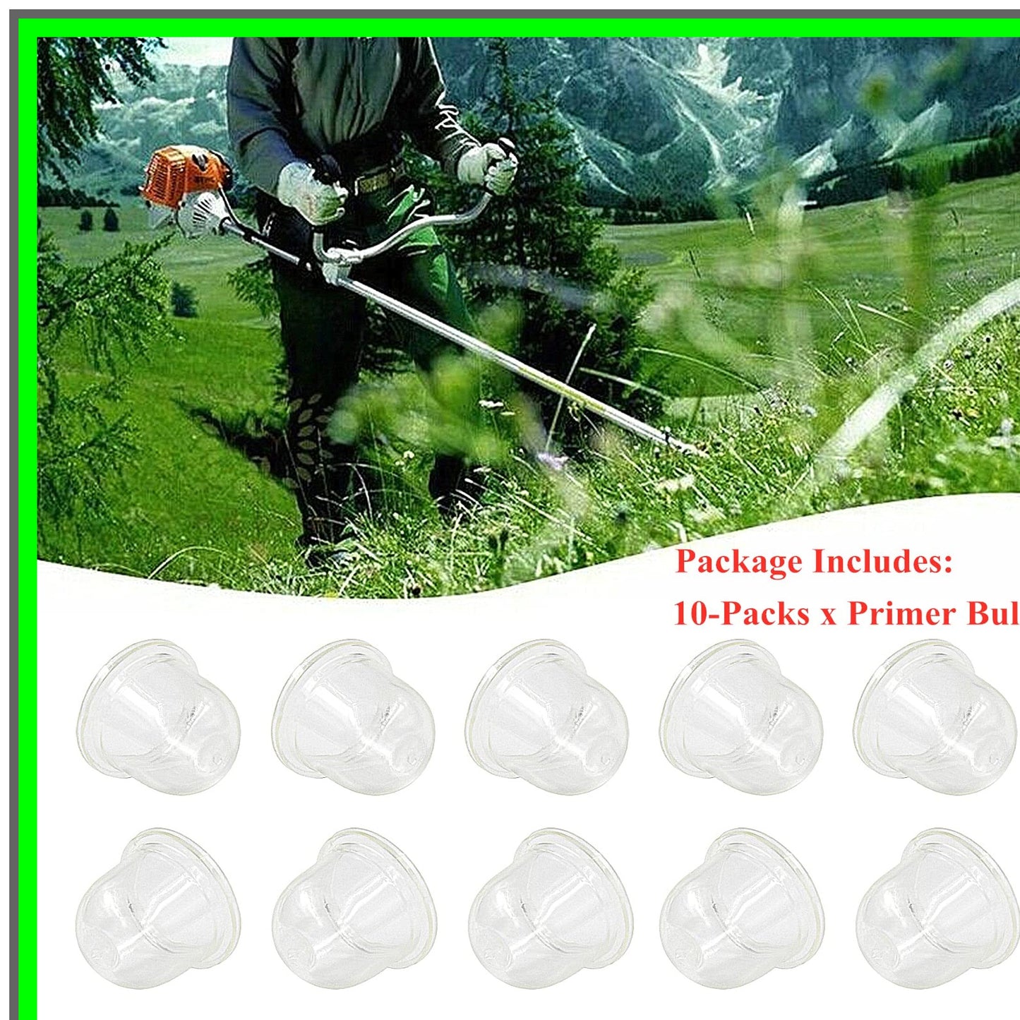 Stihl Compatible 10-Pack Primer Bulb for Trimmers and Blowers Replacement