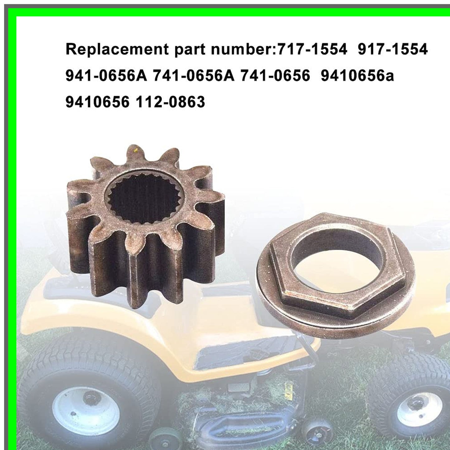 Steering Shaft Pinion Gear Bushing Kit for MTD Toro Cub Cadet 2-Pack