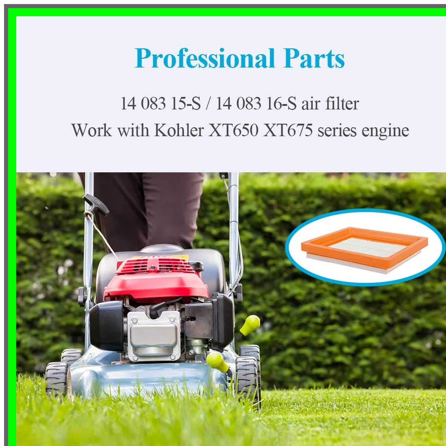 5 Pack Air Filter for XT650 XT675 Engine Mowers by Poulan Husqvarna Toro