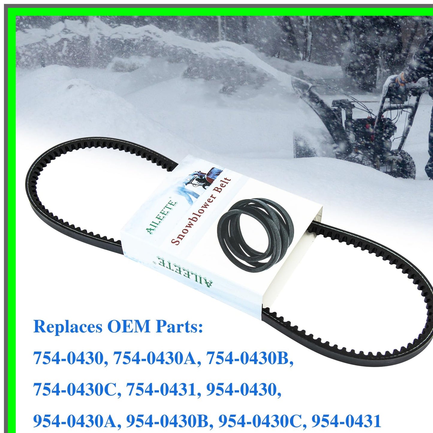 Auger Belt 3/8" x 35" for MTD Cub Cadet Troy-Bilt Snowblowers