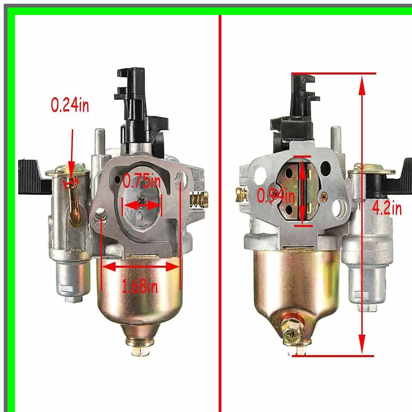 GX120 Small Engine Carburetor Air Filter and Spark Plug Kit