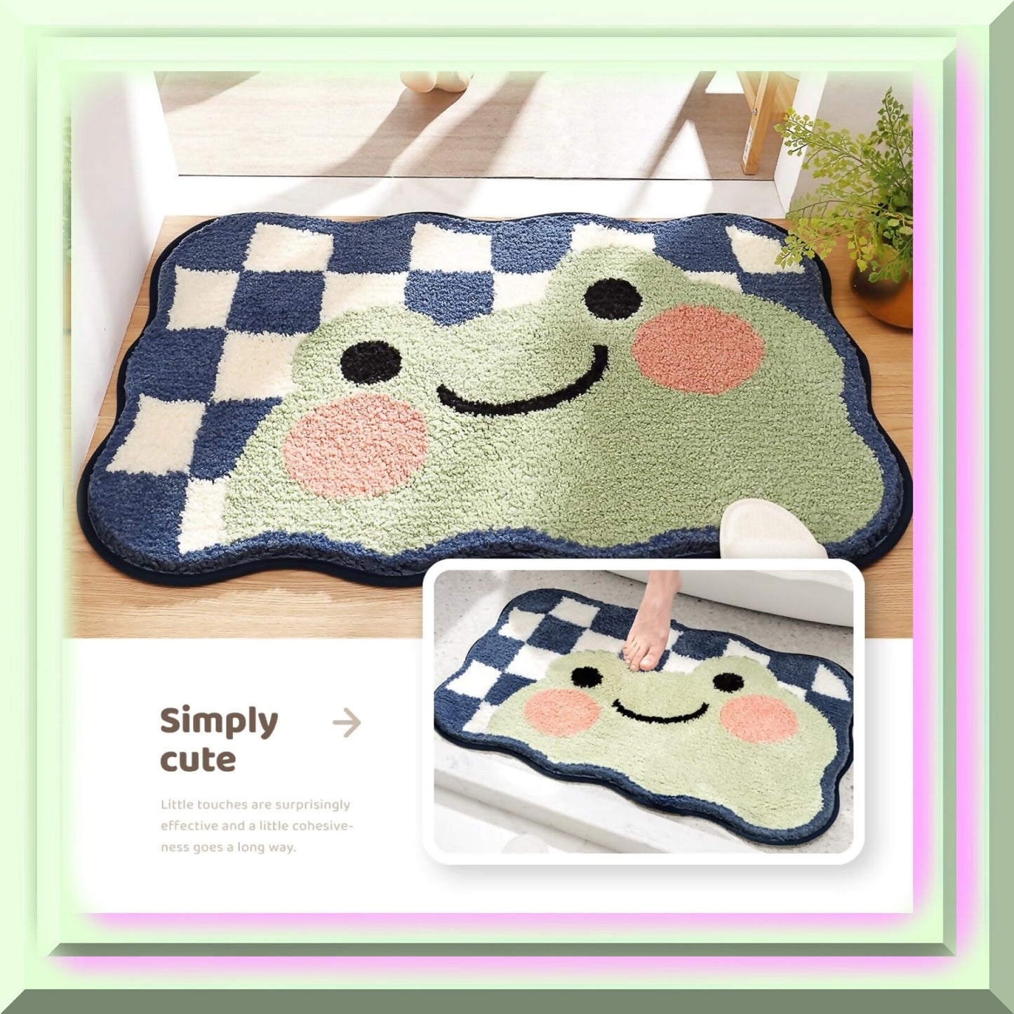 Frog Bathroom Rug Mat 20"x31"