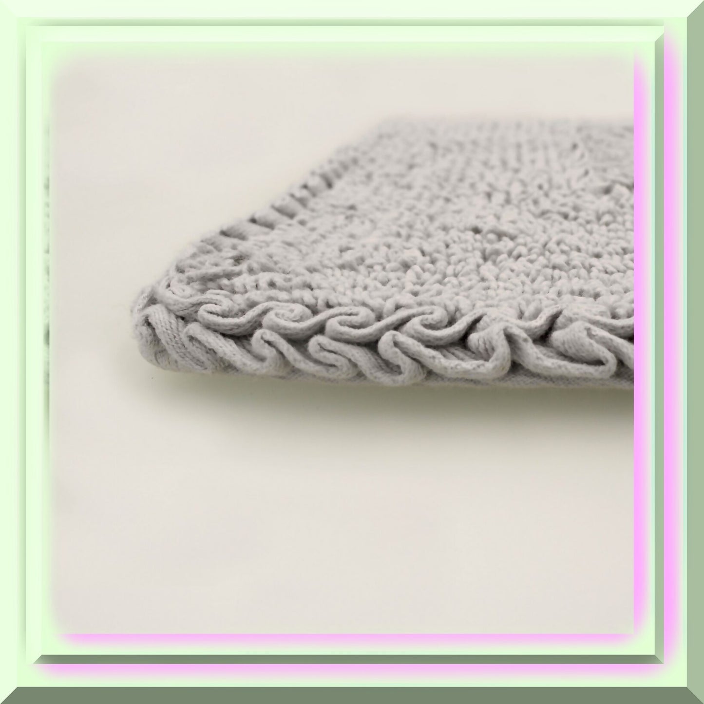 Ruffle Cotton 2-Piece Bath Rug Set