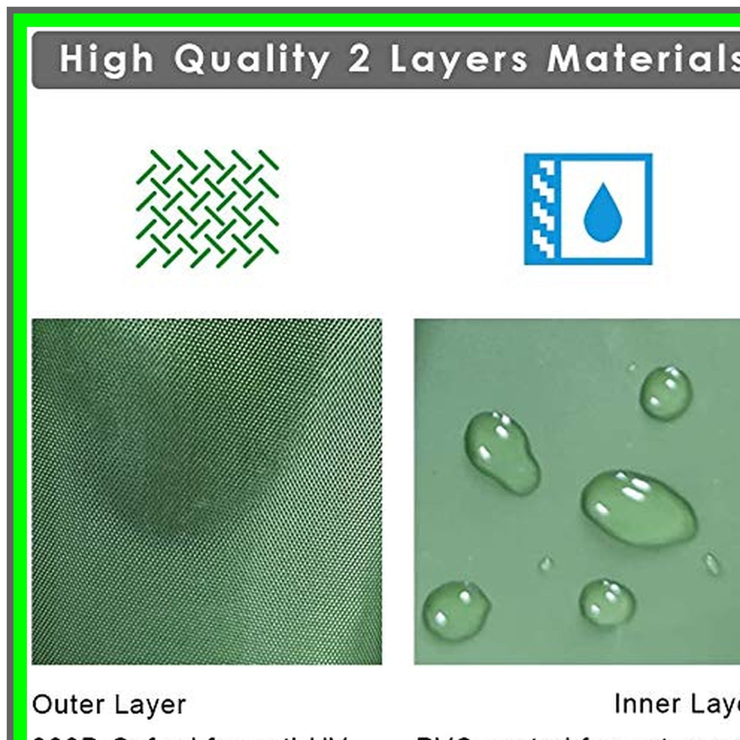 Heavy Duty Waterproof Riding Lawn Mower Cover for 54 Inch Decks