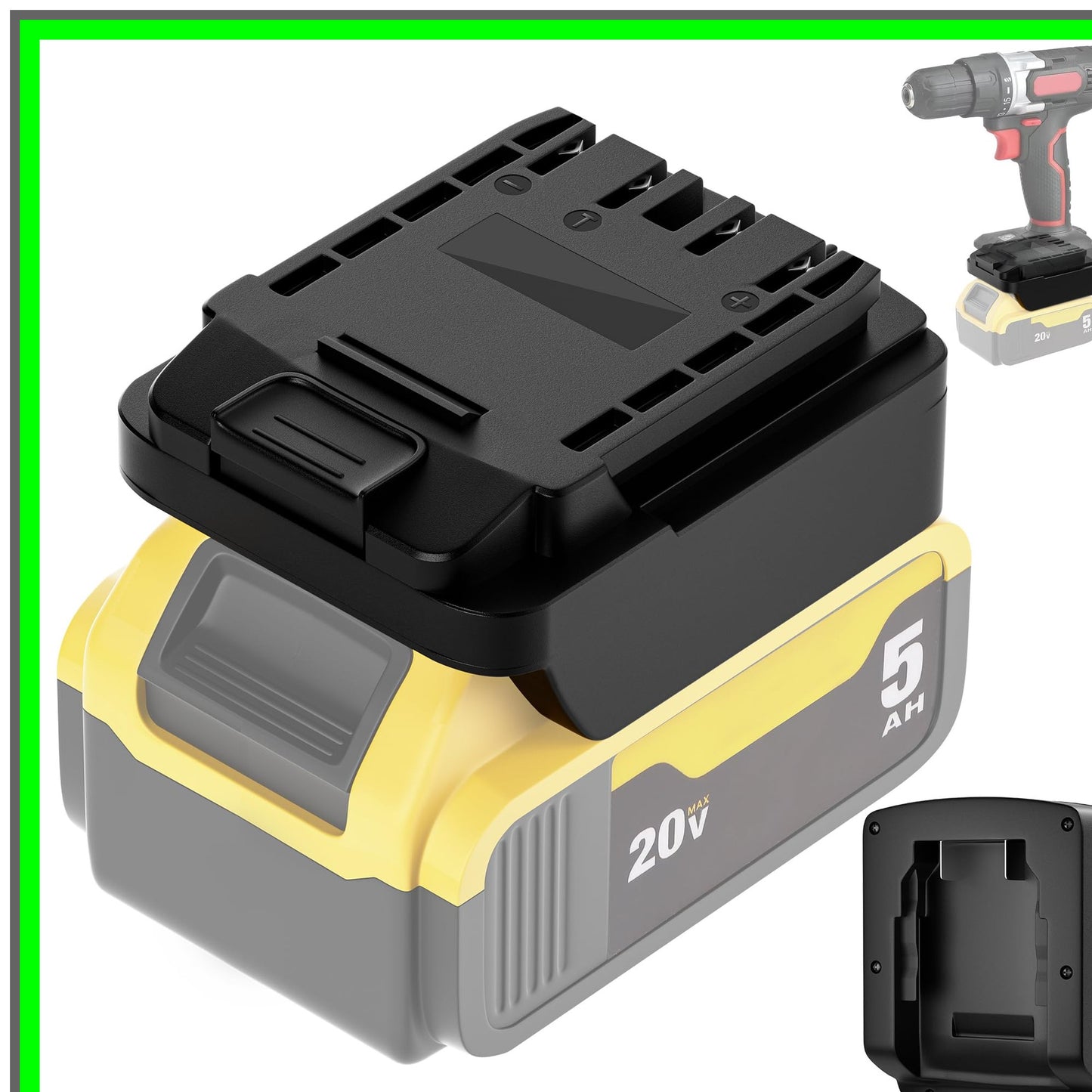 20V Max Battery Adapter for Hyper Tough Cordless Power Tools