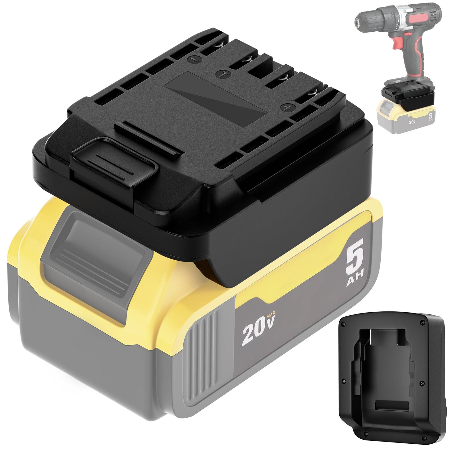 20V Max Battery Adapter for Hyper Tough Cordless Power Tools