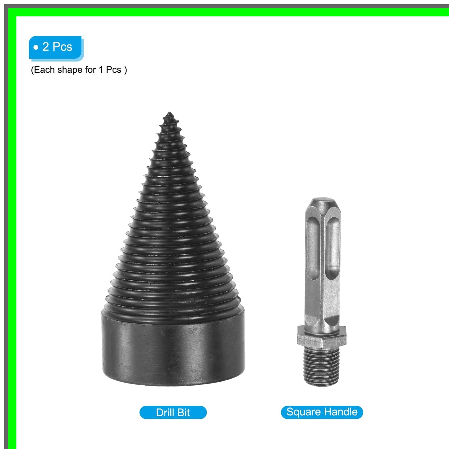Efficient 50mm Wood Log Splitter Drill Bit for Electric Drills and Outdoor Use