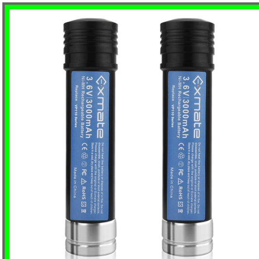 Versapak 2Pack 3.0Ah 3.6V Ni-MH Replacement Battery for Black Decker Tools
