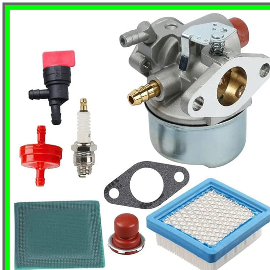 Tecumseh Carburetor 640025 with 36046 Air Filter Kit for OHH Engines