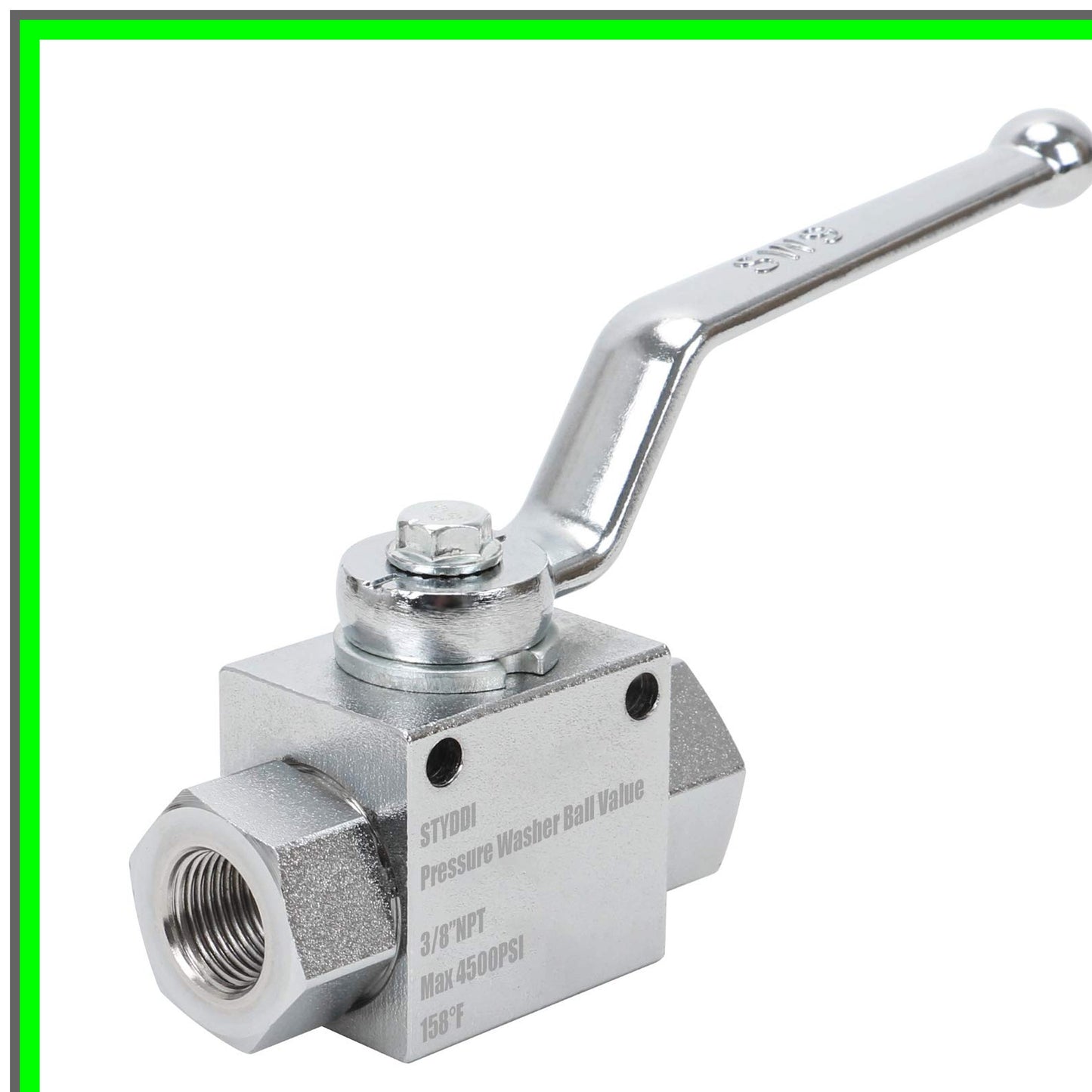High Pressure Washer Quick Connect Ball Valve Kit 4500 PSI