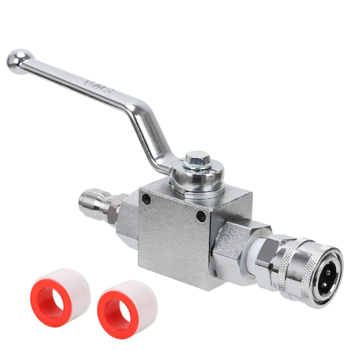 High Pressure Washer Quick Connect Ball Valve Kit 4500 PSI