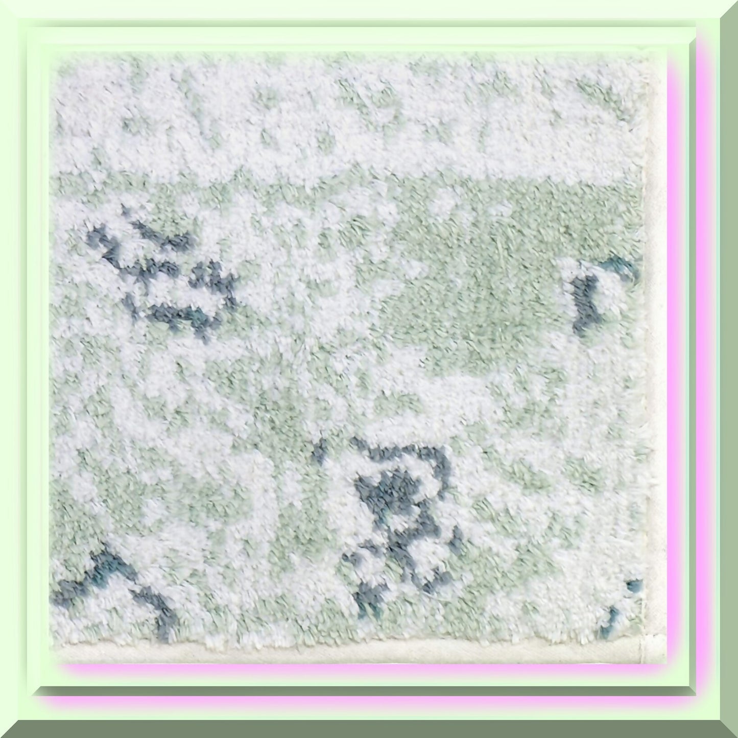Cotton Bath Mat 20"x30" Sea Inspired Coastal Terrazo