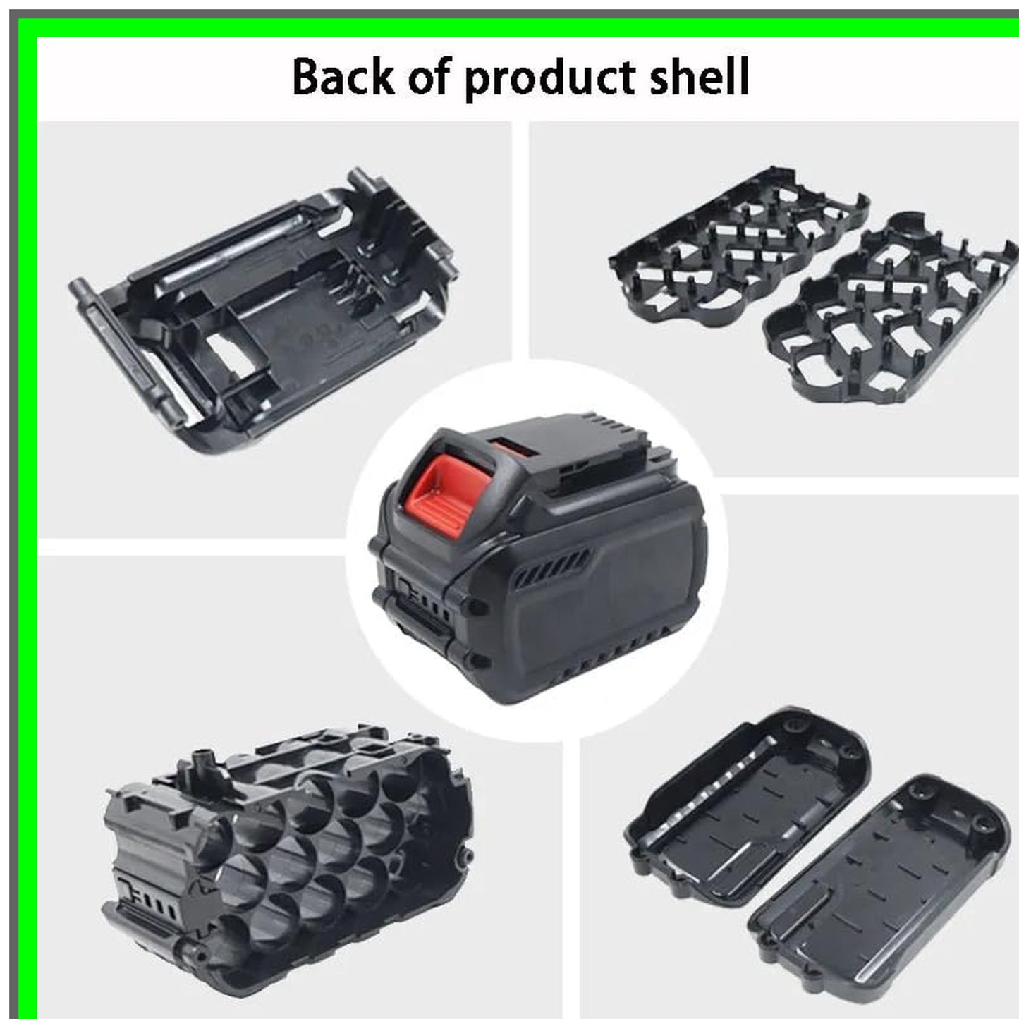 15-Cell Plastic Battery Housing Kit for DCB606 DCB609 20V/60V MAX Batteries