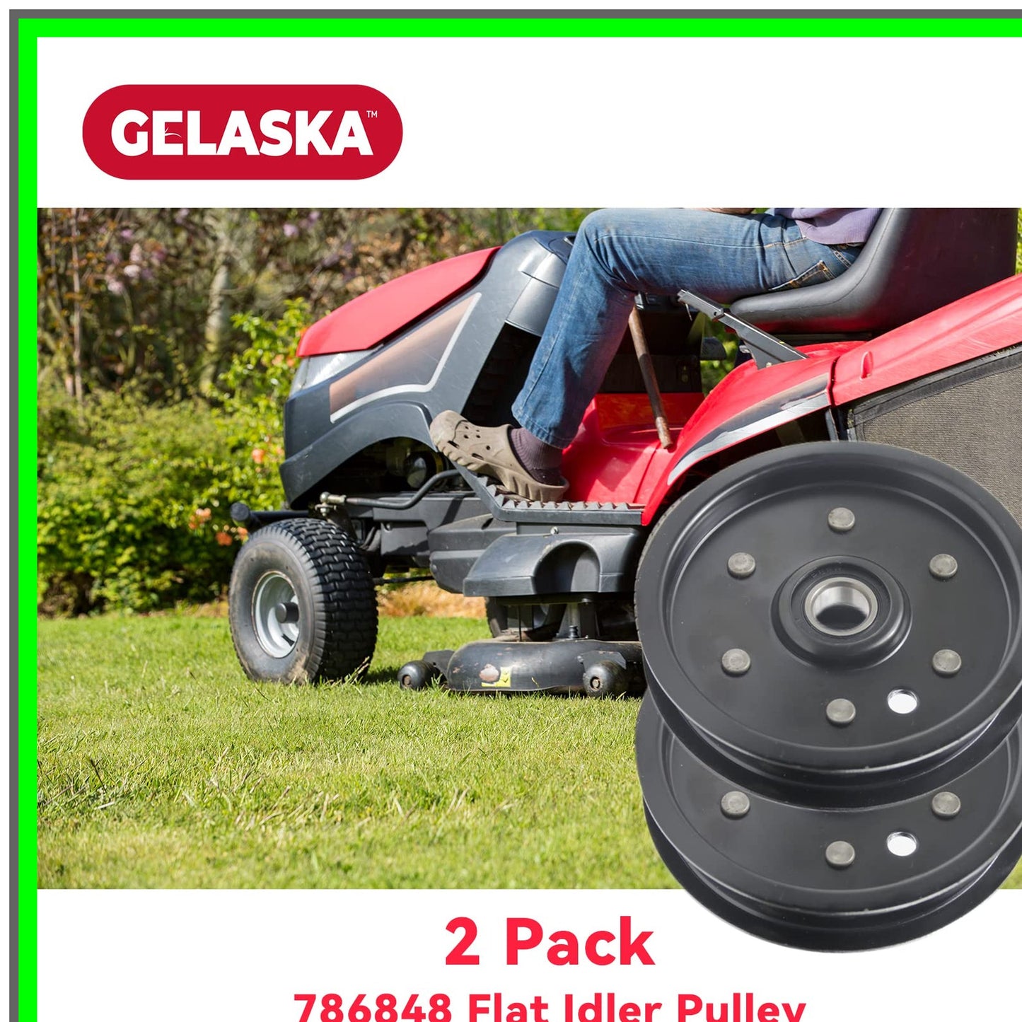 Flat Idler Pulley Set for FasTrak SD Mini Z Lawn Mowers Replacement Parts