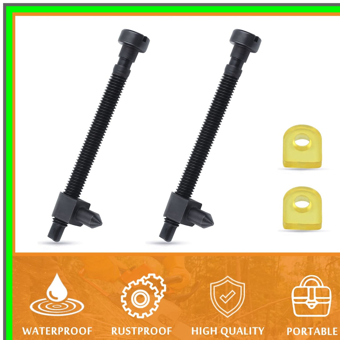 Dual Chain Adjuster Tensioner Screws for Husqvarna Chainsaws 501537101