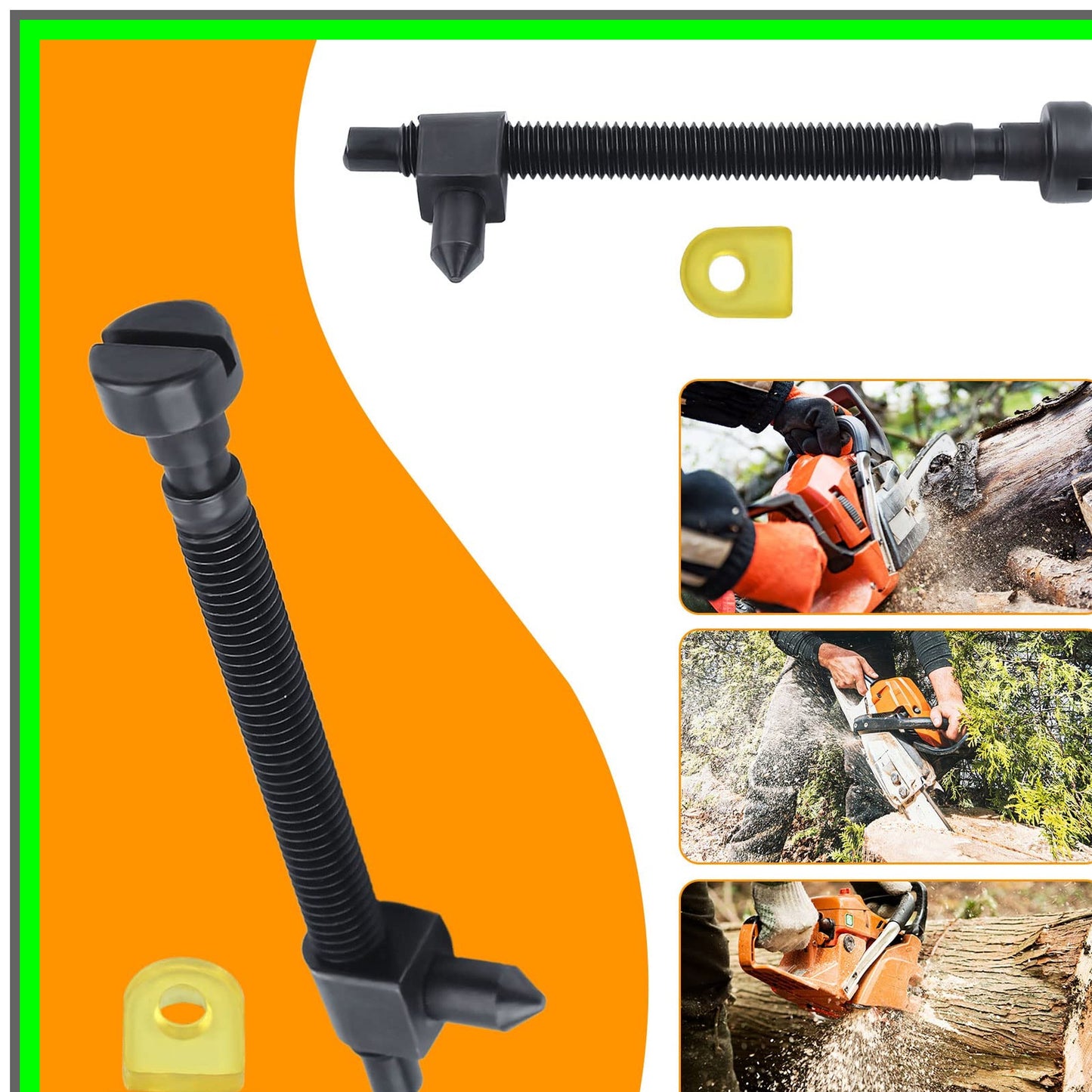 Dual Chain Adjuster Tensioner Screws for Husqvarna Chainsaws 501537101