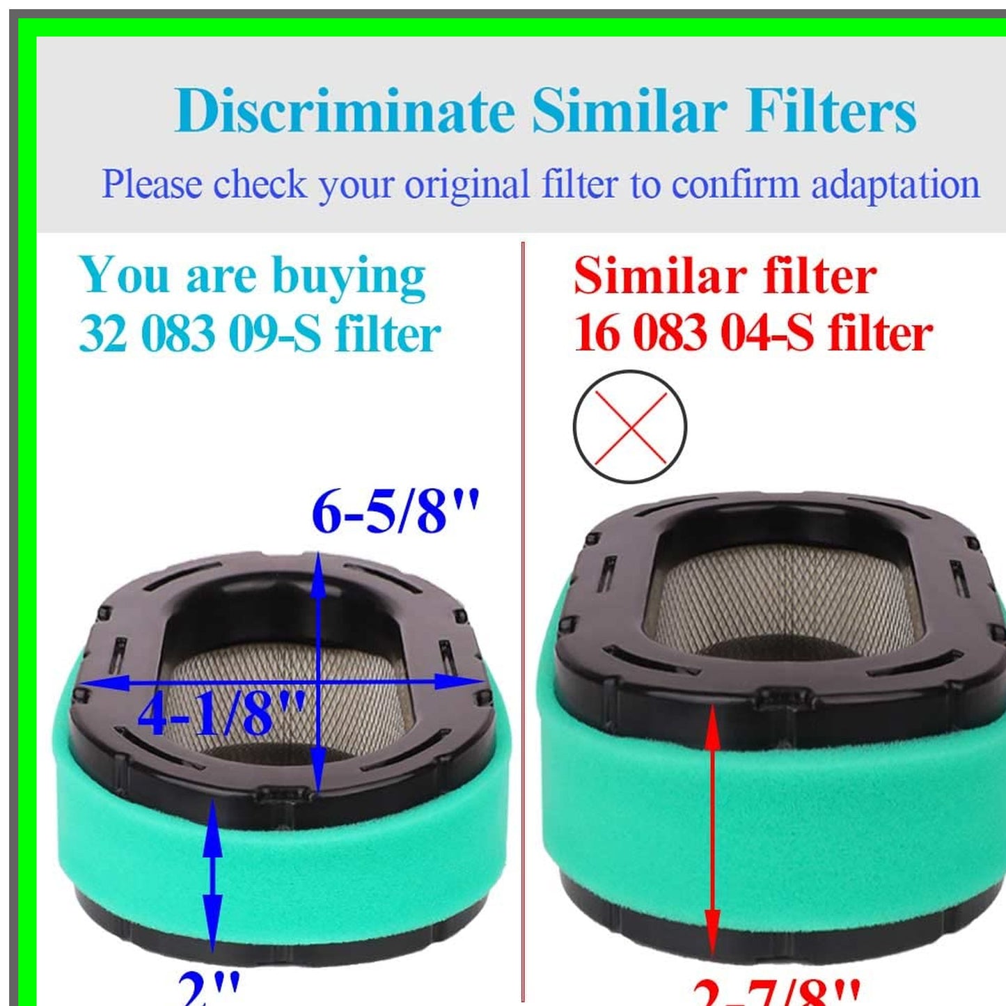 Efficient Air Filter for Cub Cadet XT1 XT2 Lawn Mowers KT Series Engines