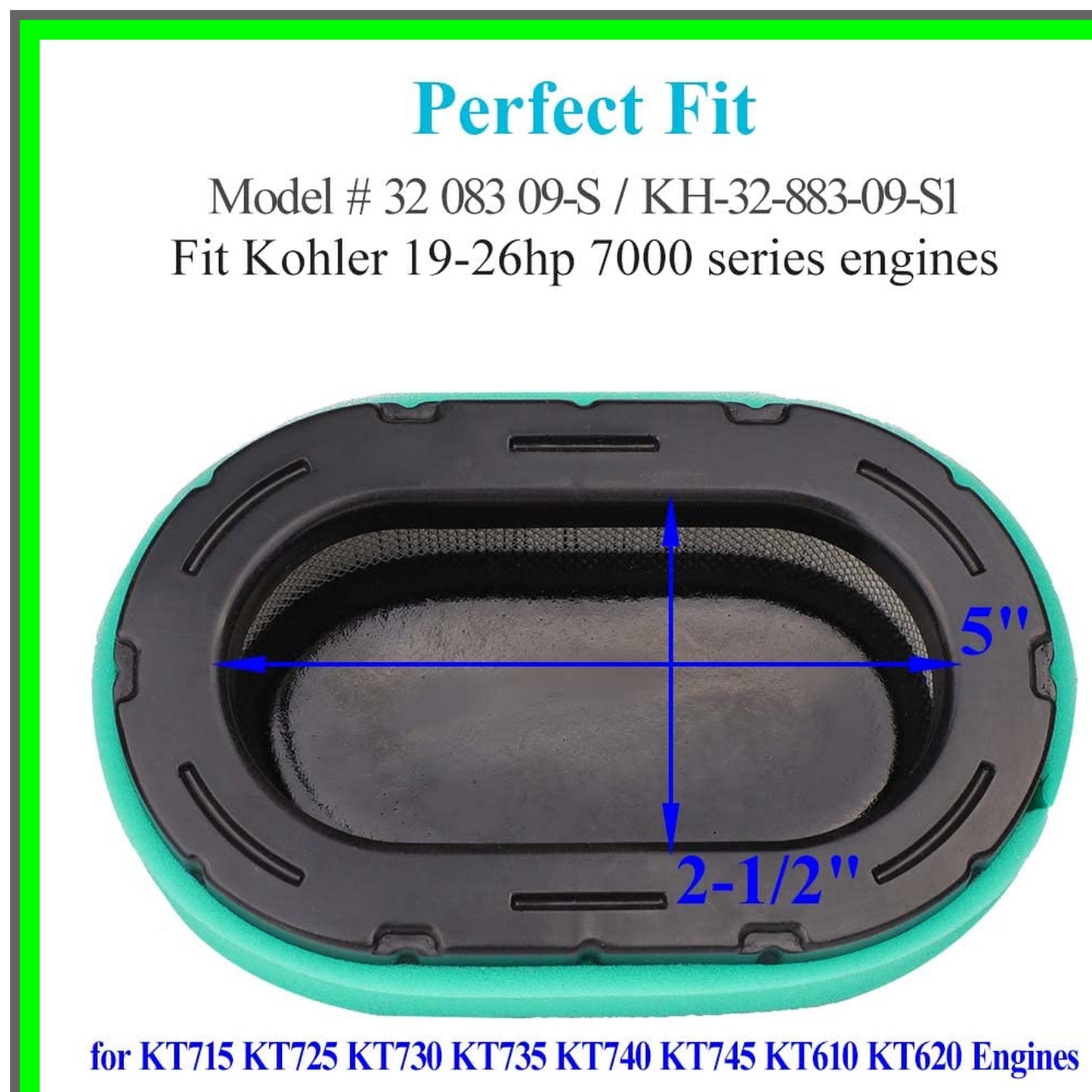 Efficient Air Filter for Cub Cadet XT1 XT2 Lawn Mowers KT Series Engines