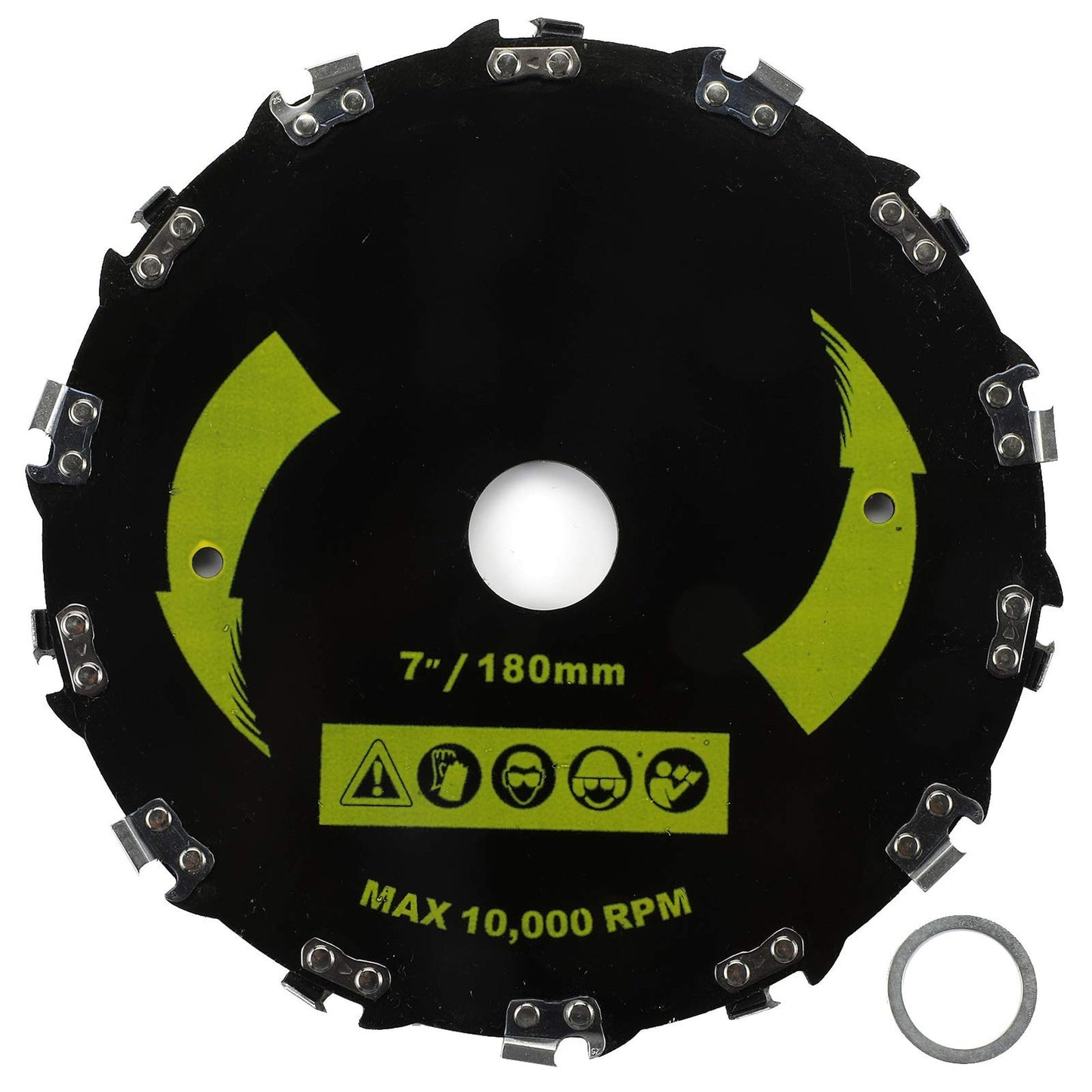 7-Inch Brush Cutter Blade with 14 Teeth and Adapter for String Trimmers