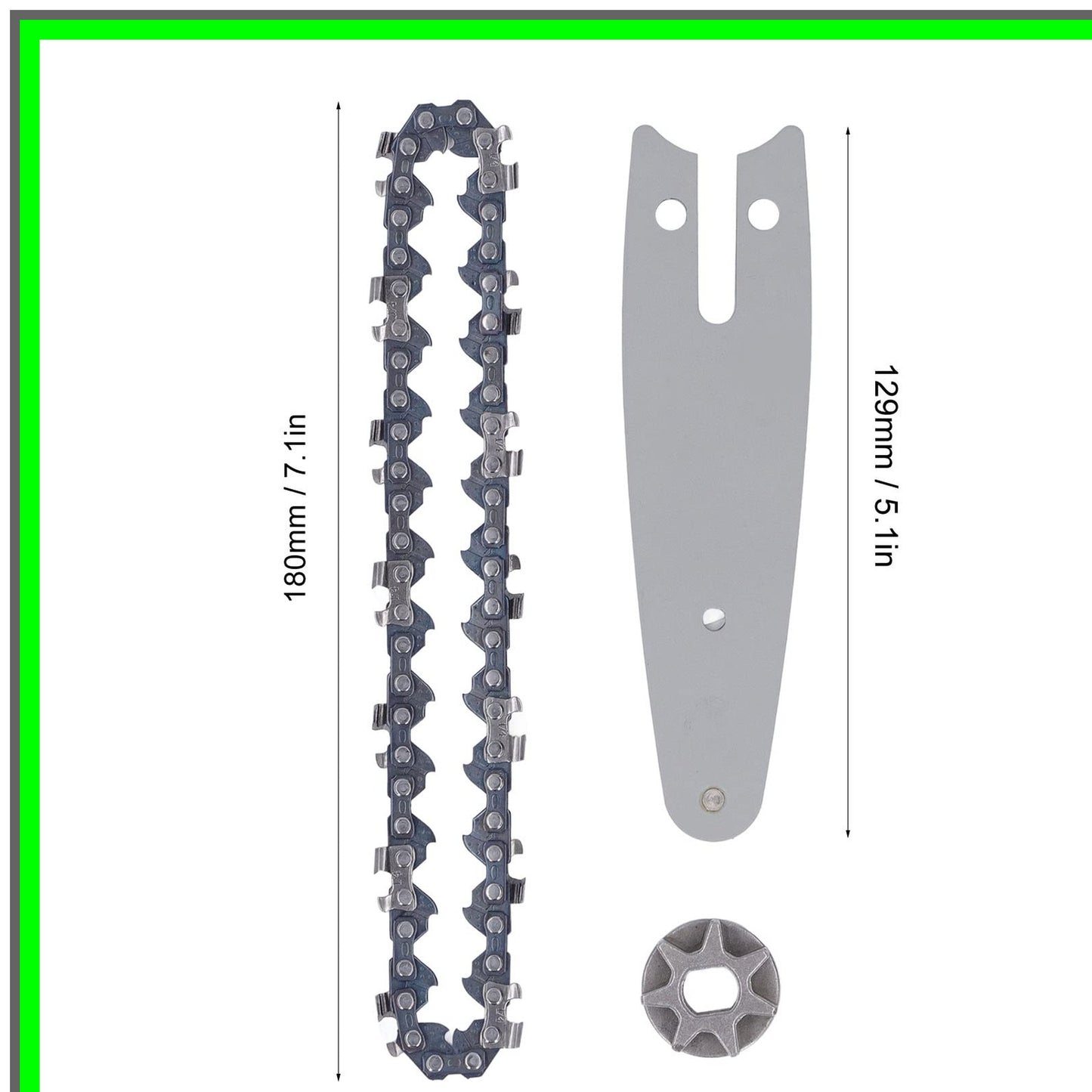 Compact Chainsaw Chain Set for 4 Inch Electric Cordless Saws