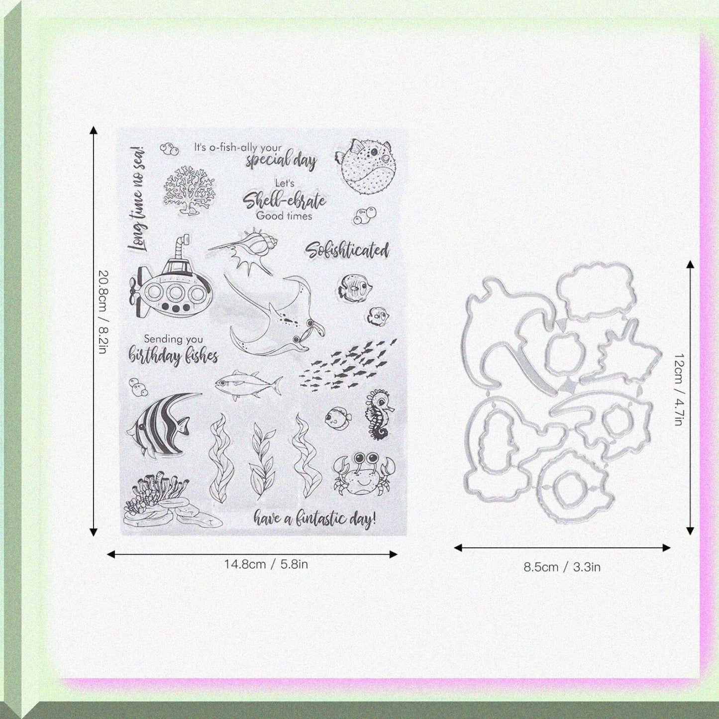 Clear Stamp and Die Storage Pockets for Scrapbooking