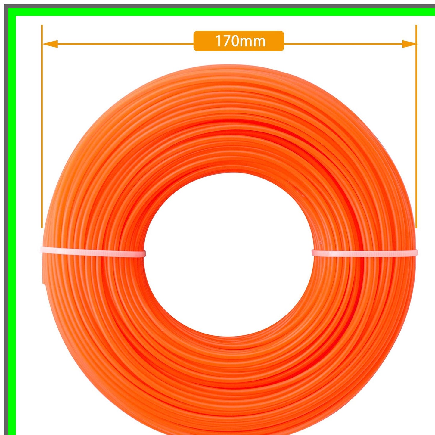 Durable 100m Nylon Strimmer Line 2.4mm for Efficient Grass Trimming