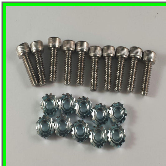 Walker Blade Nuts and Bolts Set - 10 Pack for Enhanced Mobility Support
