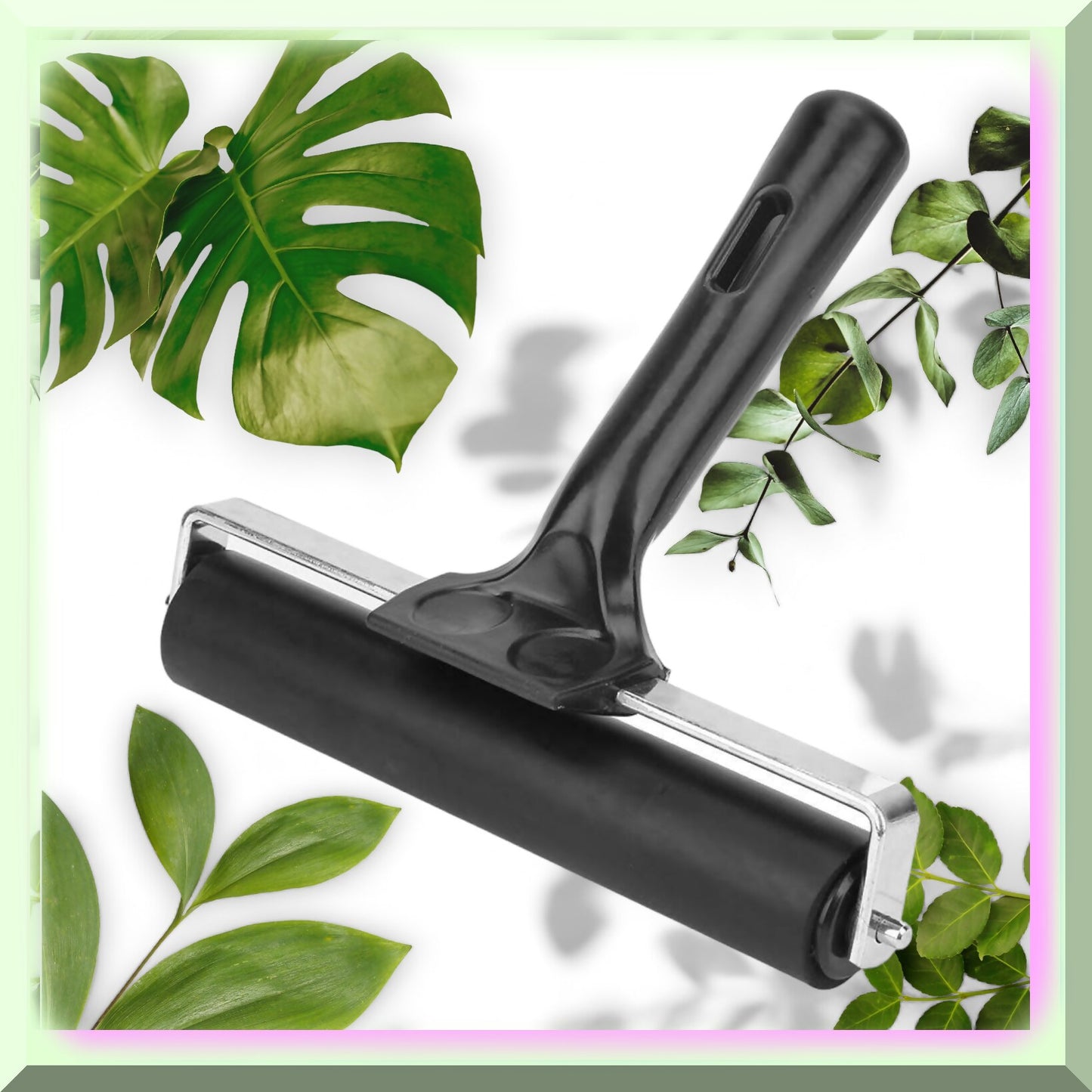 5.9" Rubber Brayer Roller for Printmaking and Art