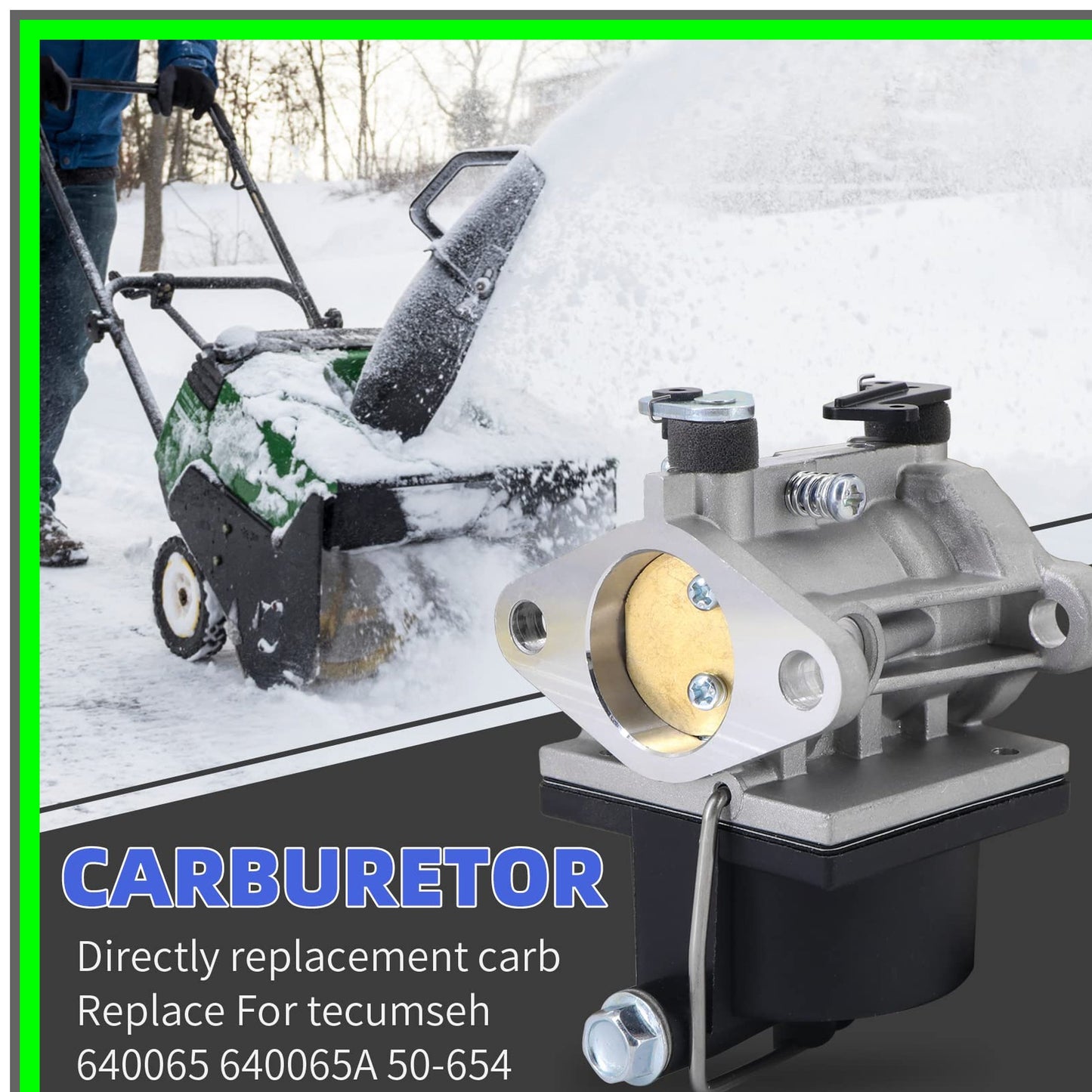 Tecumseh Carburetor 640065A with Gasket for Reliable Engine Performance