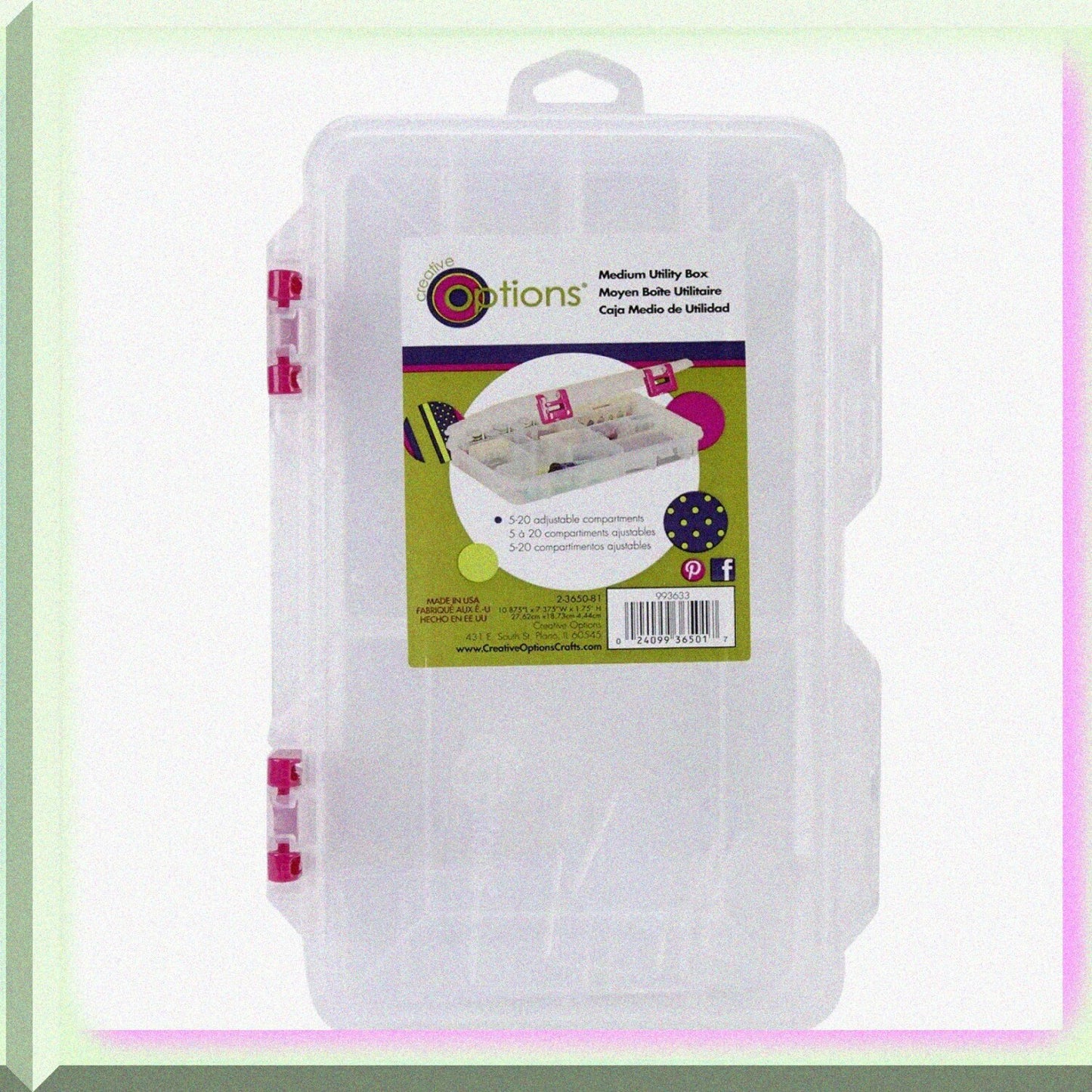 Pro-Latch Utility Organizer with 5-20 Compartments