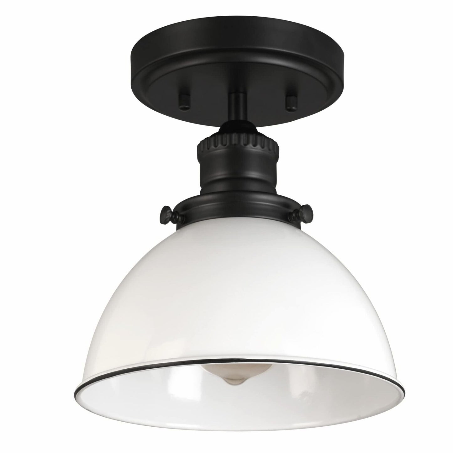 588319 Savannah Farmhouse 1-Light Semi-Flush Ceiling Light