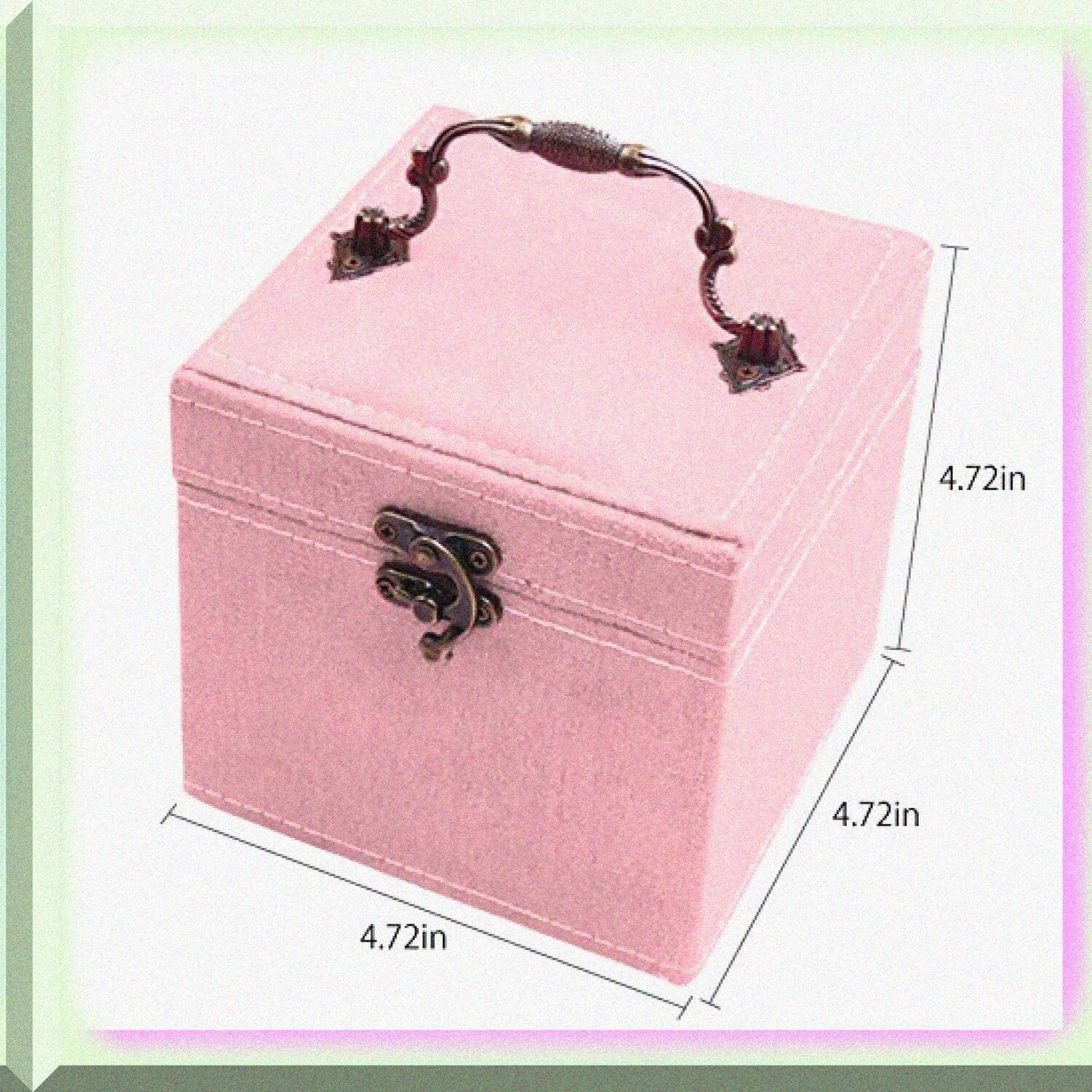 2 Layers Sewing Kit with Vintage Box Pink