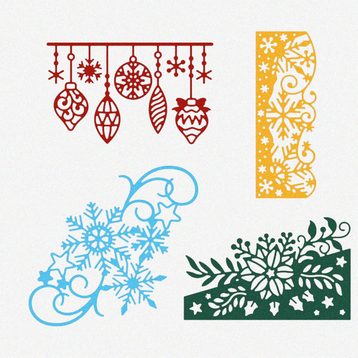 4 Pcs Metal Die Cuts Embossing Mould for Card Making