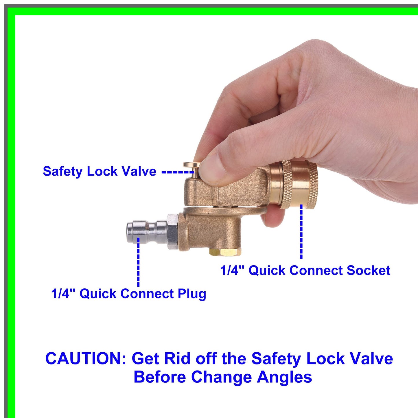 Versatile Pressure Washer Pivoting Coupler Kit with Gutter Cleaner and Nozzles