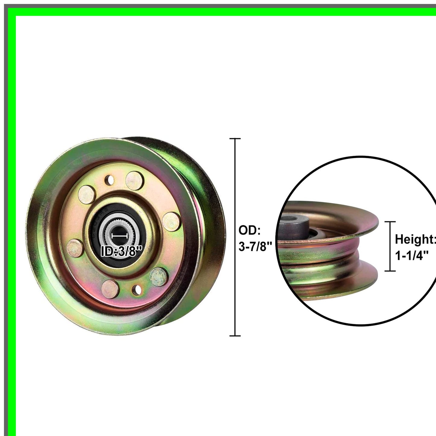 Idler Pulley Bearings for Mower LT1000 LT2000 42" Deck Replacement Parts