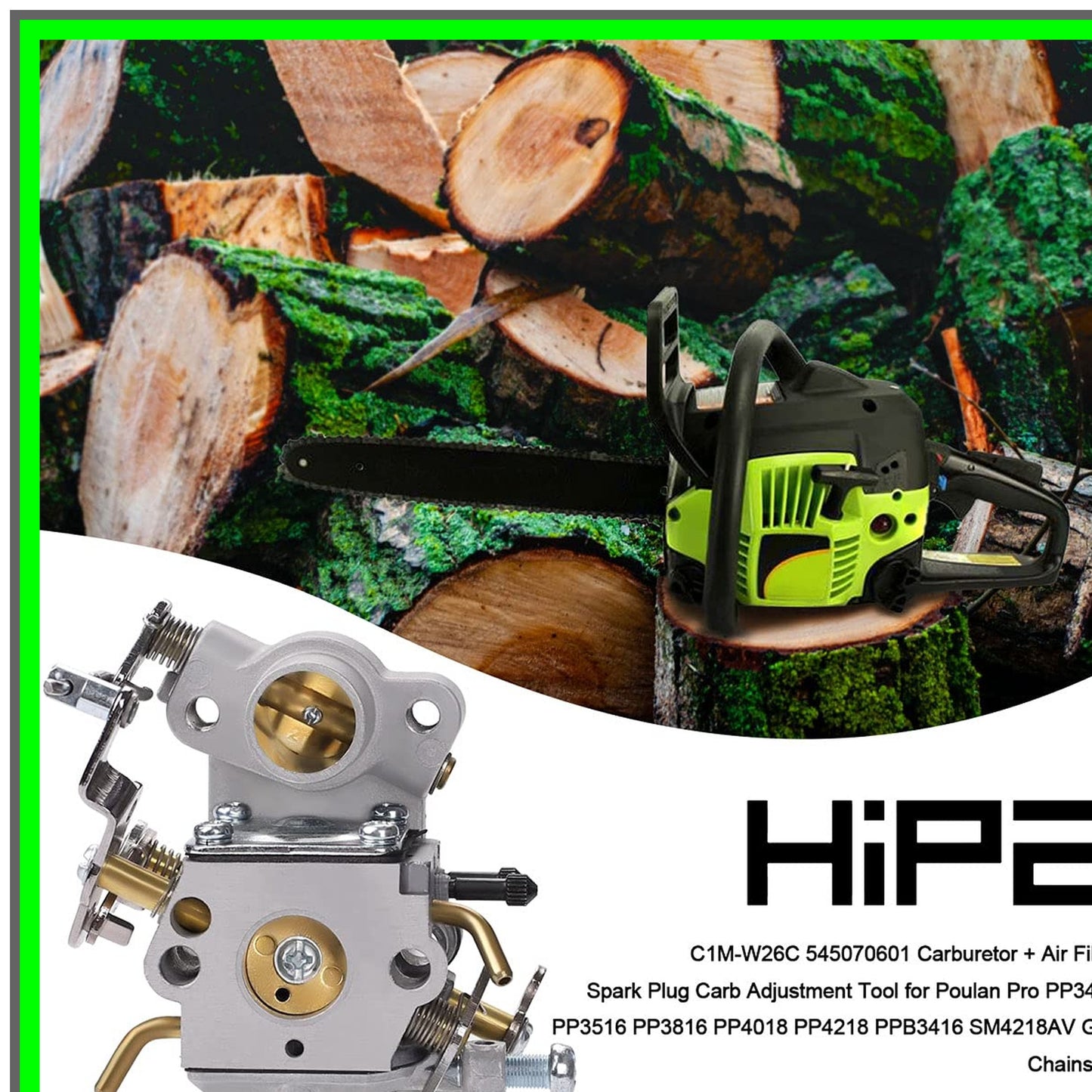 High-Performance Carburetor for Poulan Pro Chainsaws PP3416 PP3516 PP3816