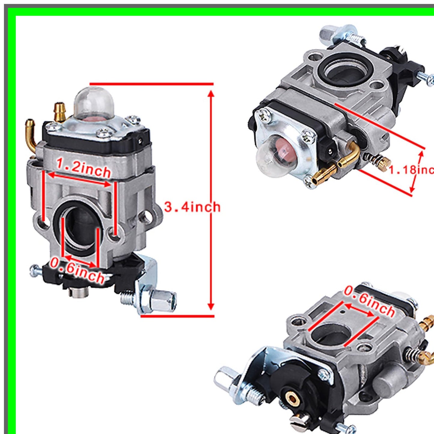 High-Performance Carburetor for 43cc 51.7cc Earthquake Auger and Tiller