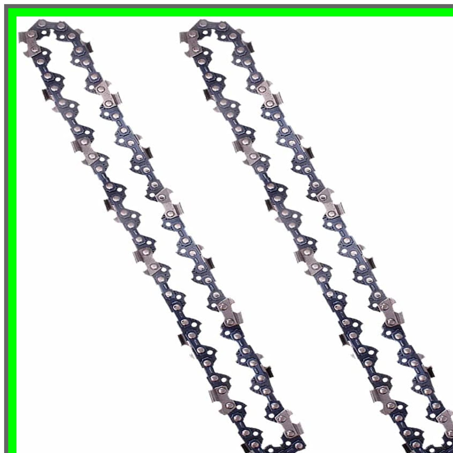 10 Inch Chainsaw Chain 2 Pack Compatible with Ryobi Homelite WORX Black Decker