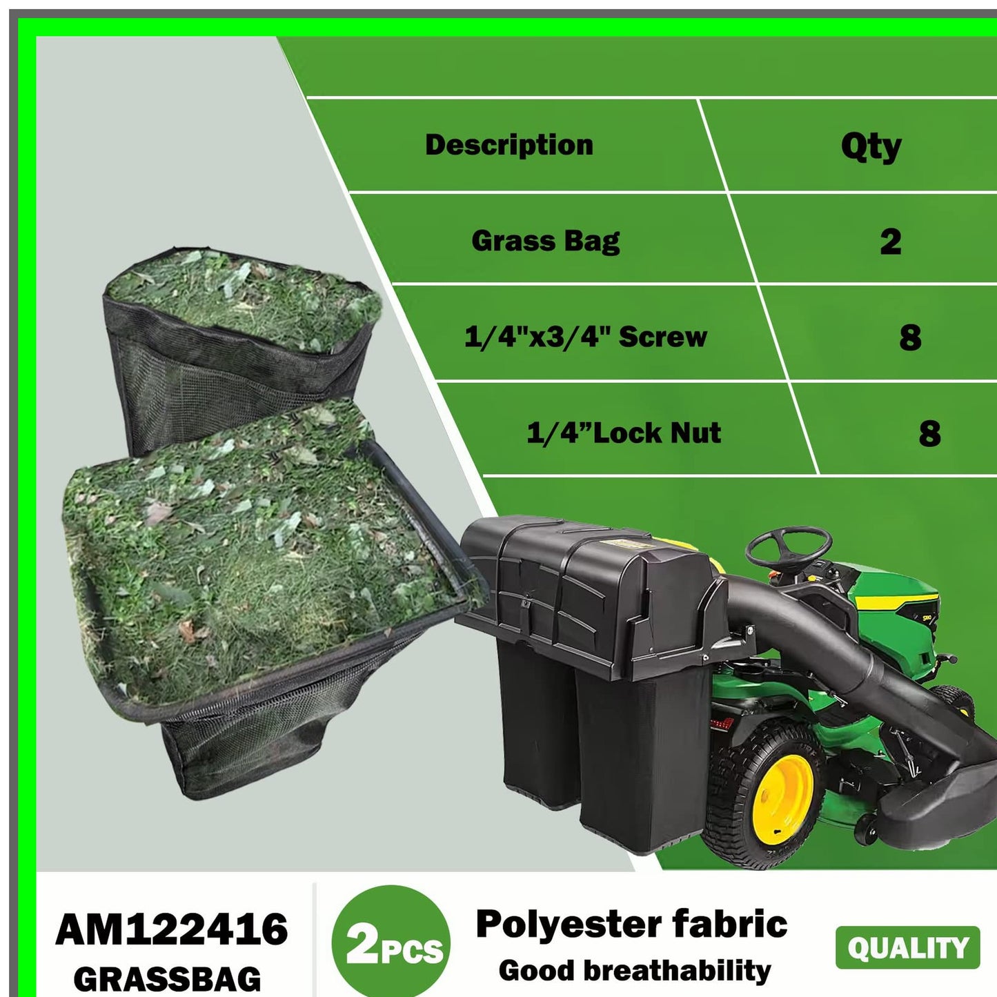 Versatile Replacement Gr Bags for Series 100 L110 X110 125 D100 LA120 Z225 Z245 Z425 Z445