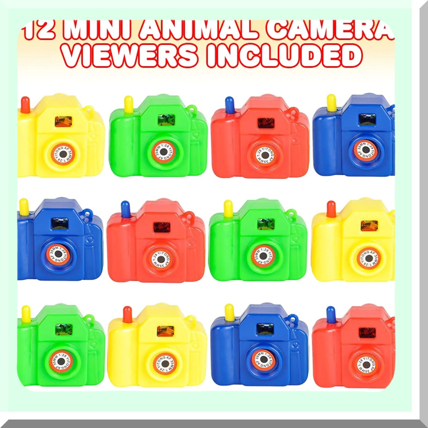 Mini Plastic Camera Viewers Set of 12 for Kids