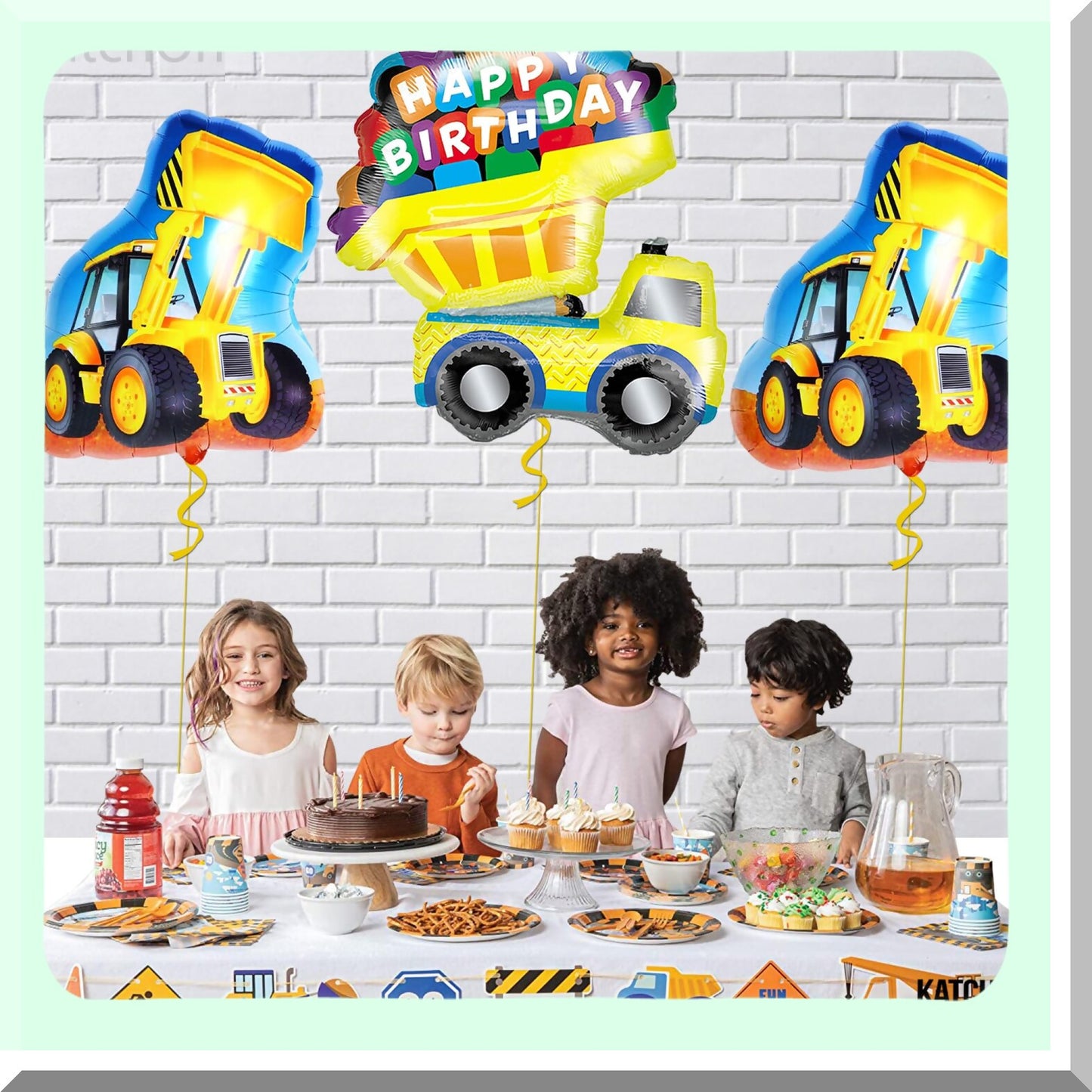 Giant Construction Balloons Set for Parties