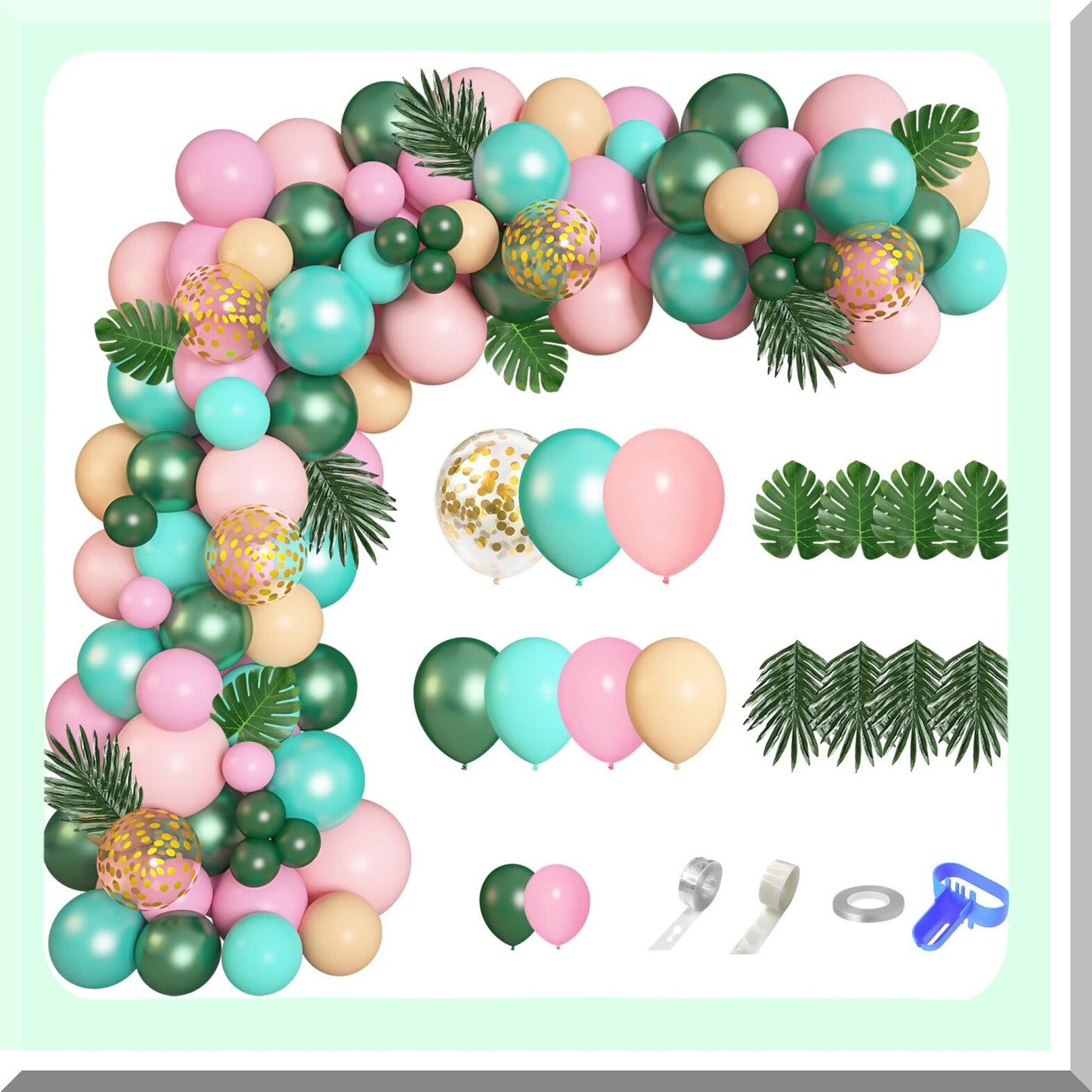 Tropical Jungle Safari Balloon Garland Kit for Parties