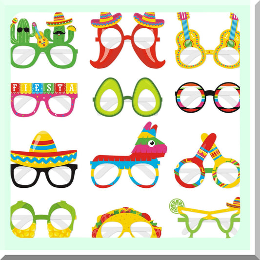 Fiesta Party Paper Eyewear for Mexican Themed Events