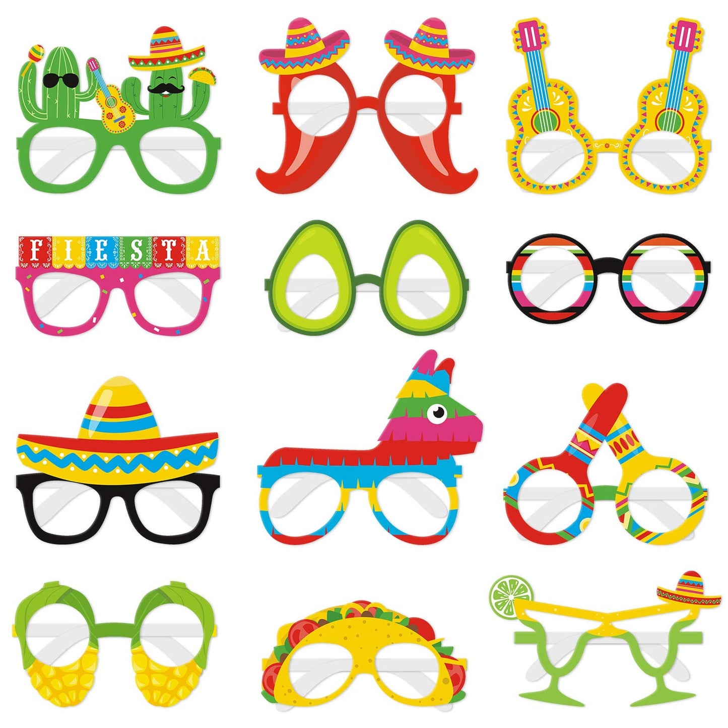Fiesta Party Paper Eyewear for Mexican Themed Events