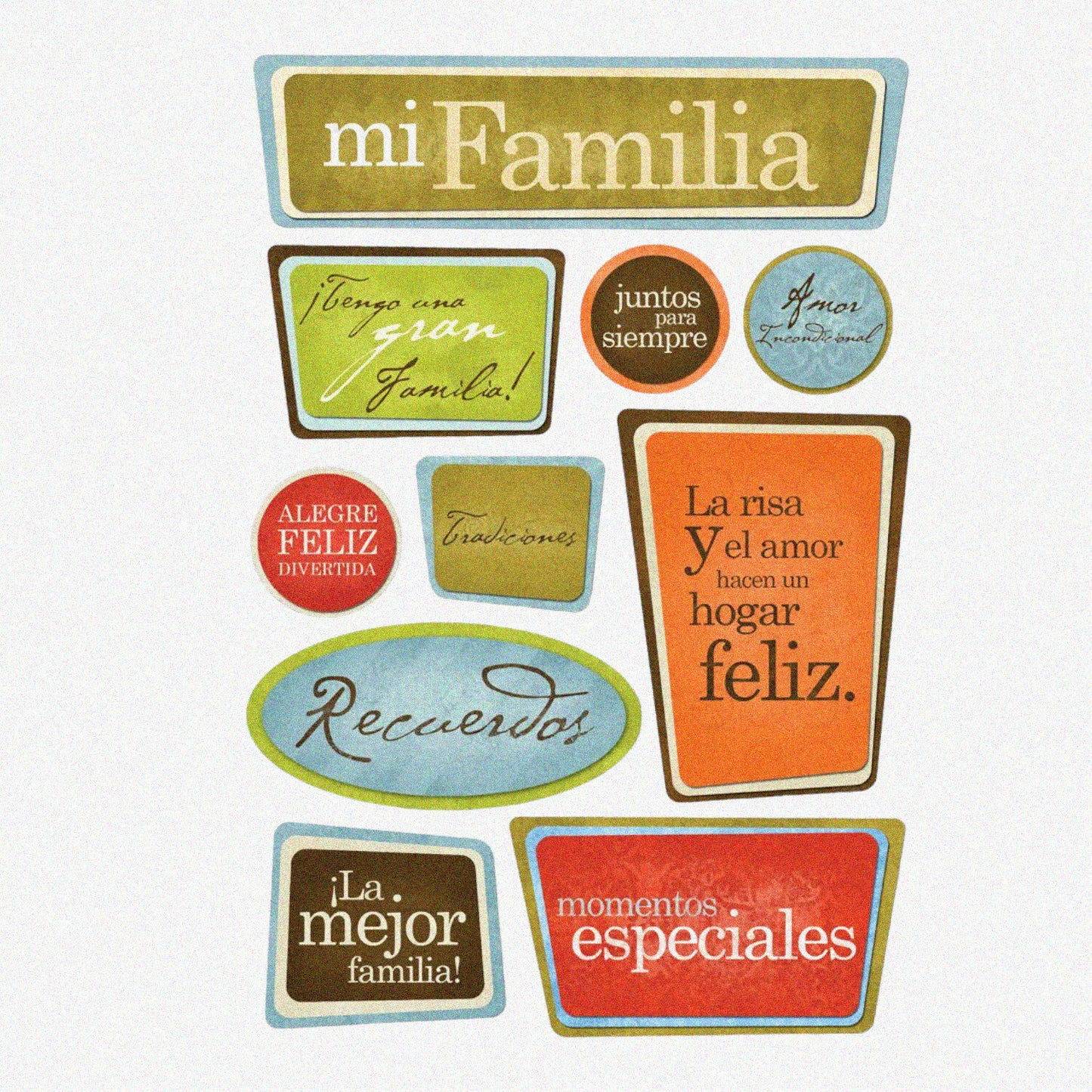 Acid and Lignin Free Scrapbooking Sticker Sheet