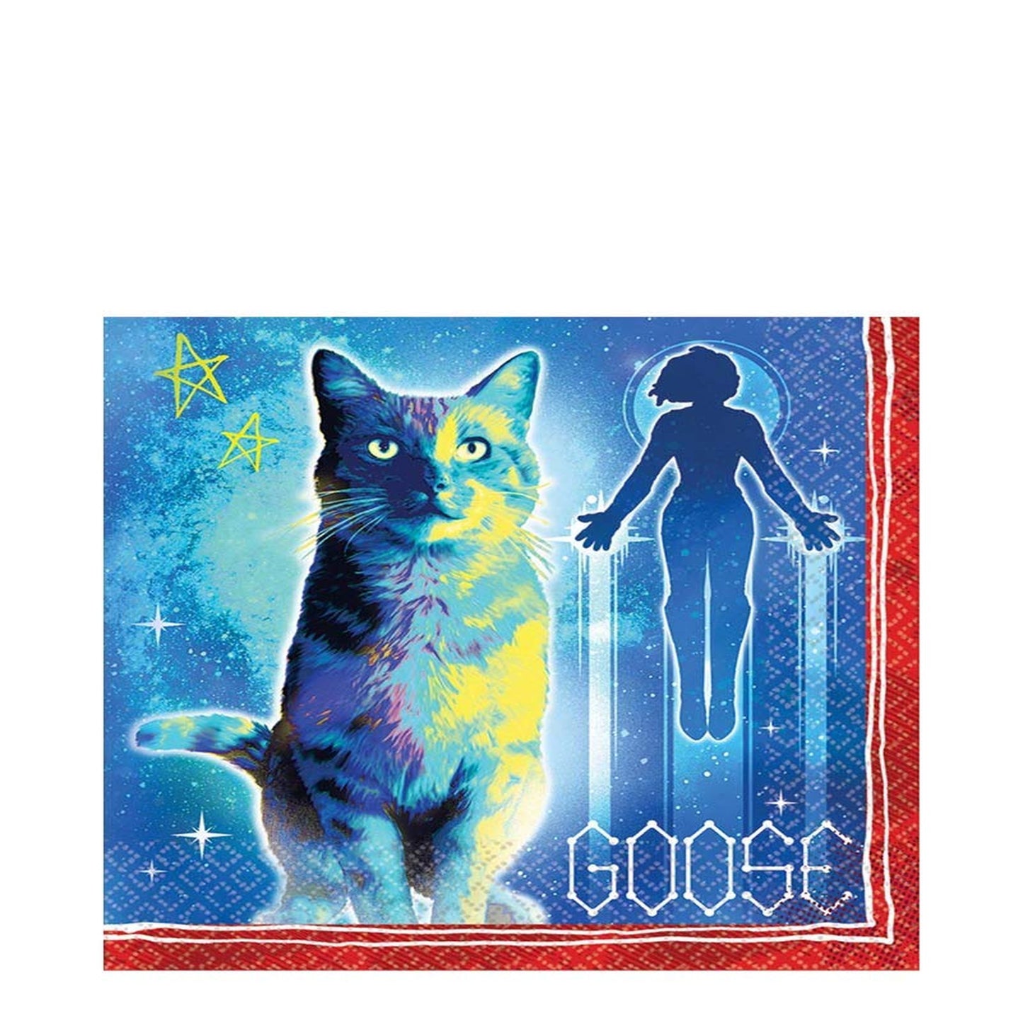 Captain Marvel Goose Blue Luncheon Party Napkins 16 Ct