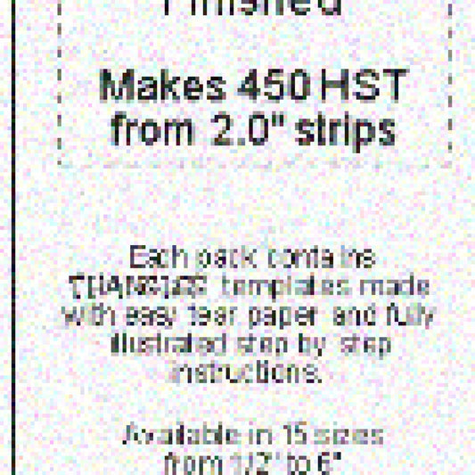 1.5" Finished Half Square Triangle Trim