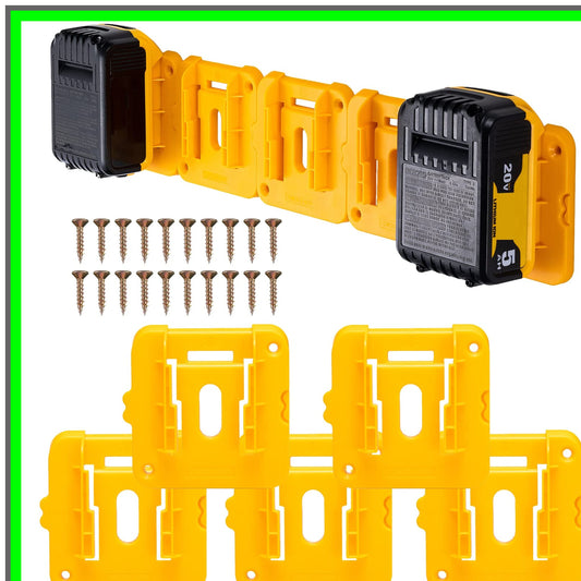 20V 60V Battery Dock Holder Mount - 10 Pack for DCB200 DCB203 DCB205 DCB206