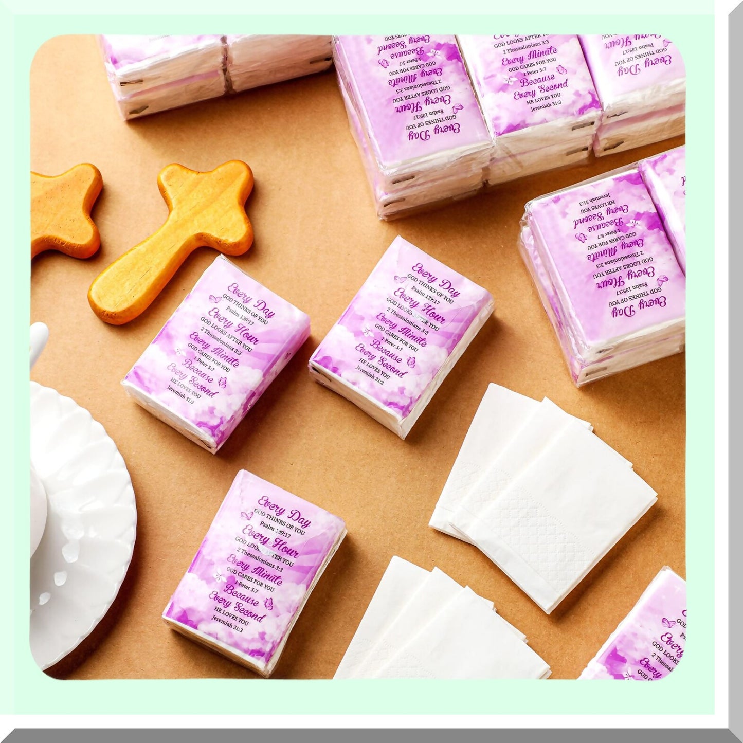 Travel Tissues Packs for Gifts, Weddings, and Daily Use