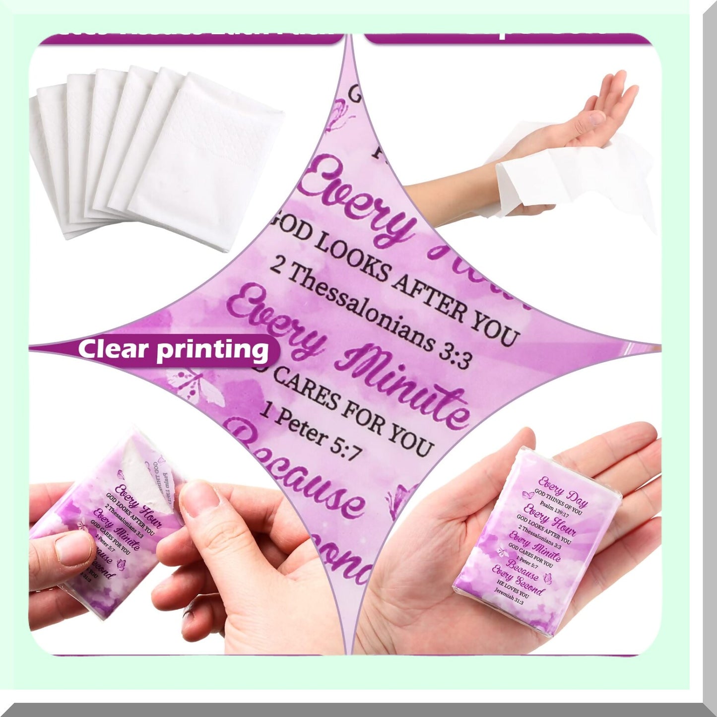 Travel Tissues Packs for Gifts, Weddings, and Daily Use